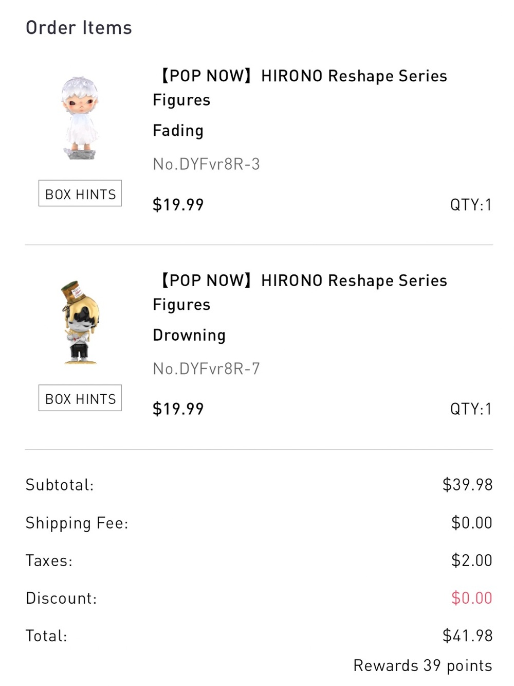 Hirono FADING Figure Reshape Series AUTHENTIC Pop Mart SEALED Pop Now NIB!! - Picture 10 of 11